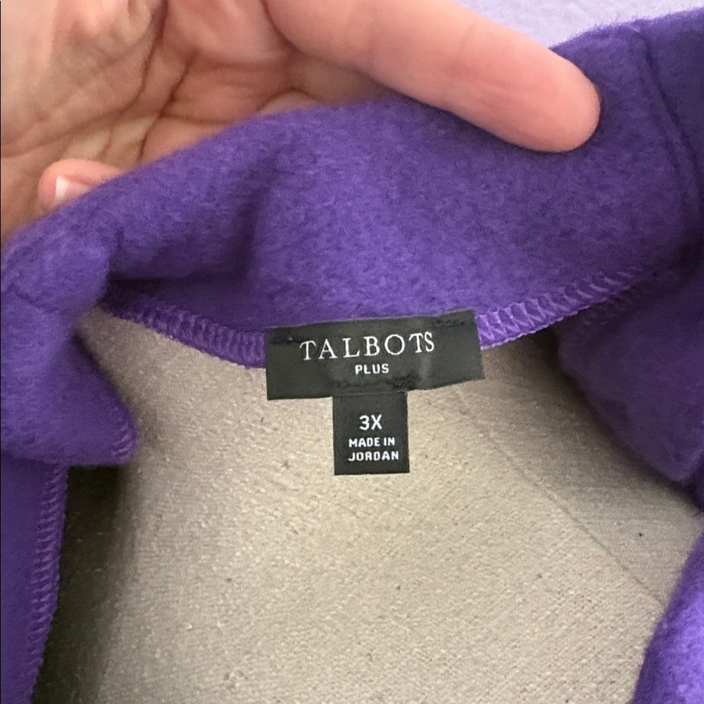 Talbots Plus Fleece Pullover - Picture 4 of 4